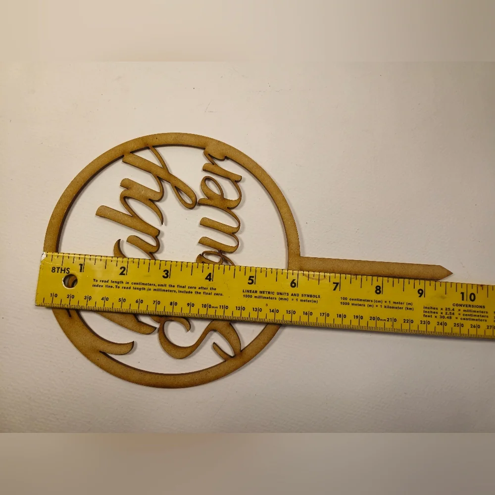 Baby Shower Cake Topper.  Wooden Baby Shower Cake Topper. Cake Toppers Laser Cut